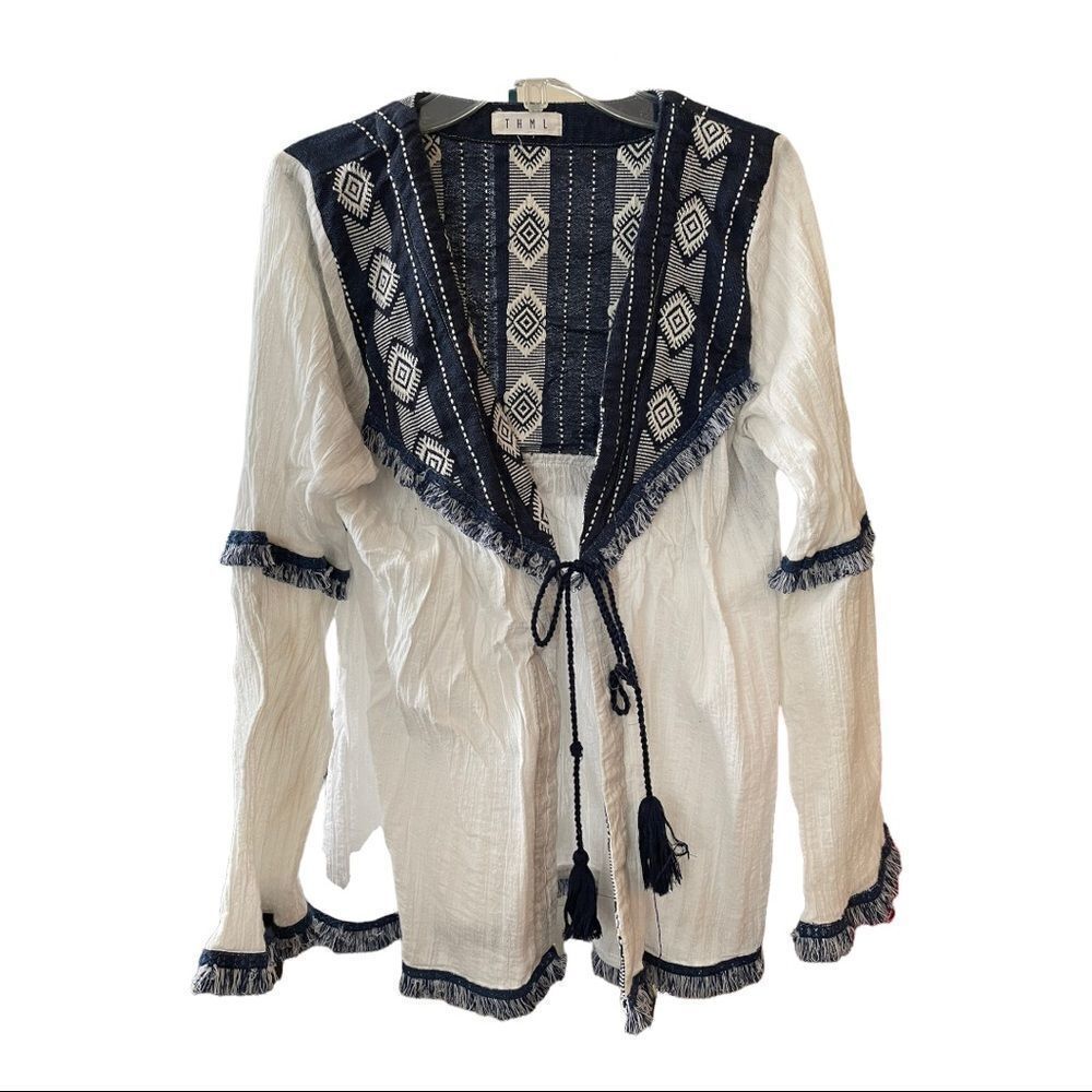 #115 BOHO OPEN FRONT TOP‎